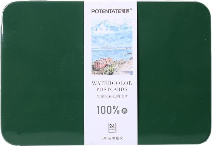 Produktbild Potentate Aquarell-Postkarten in Metallbox