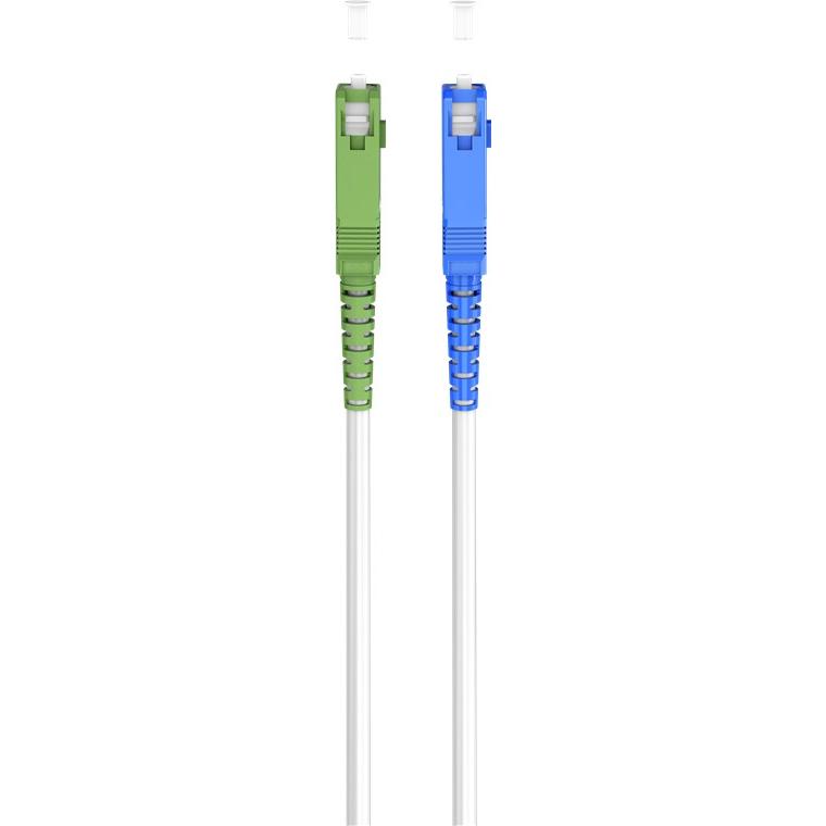 Thumbnail - Goobay Glasfaserkabel FTTH, Singlemode OS2 White, weiss Simplex, 1 m (S/UTP, 1 m), Netzwerkkabel