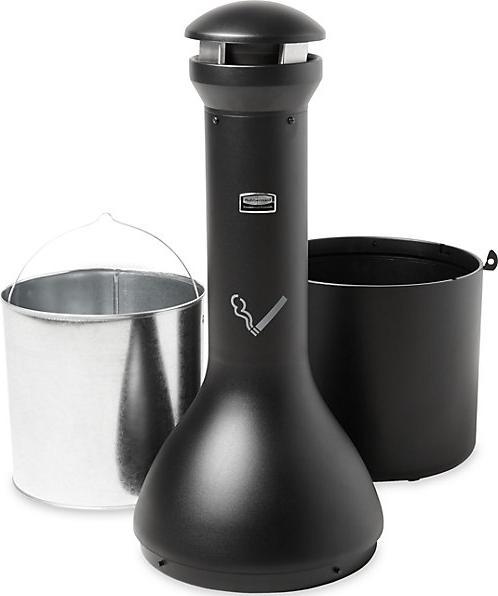 Actual product image Rubbermaid Stand ashtray galvanized steel