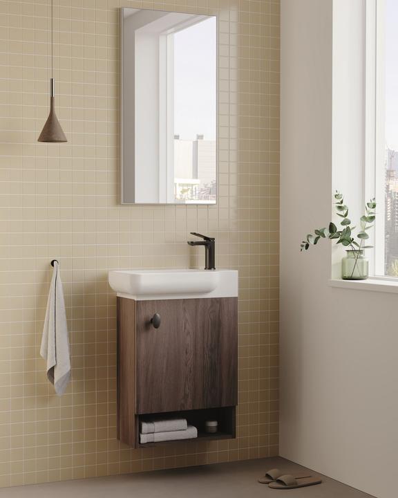 Produktbild Homitis Begonya 55 Bathroom Cabinet With Sink & Mirror Set (2 Pieces)