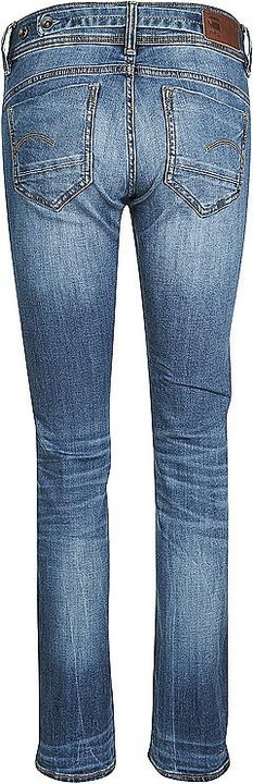 Produktbild G-Star Midge Zip Mid Straight Jeans medium indigo aged (W27/L32)