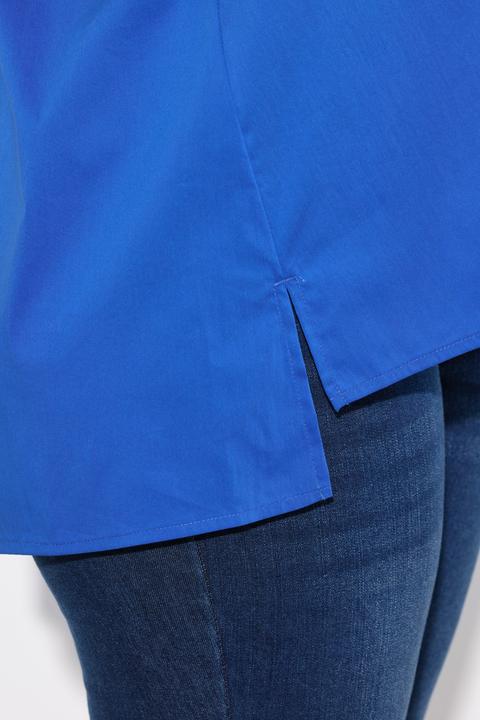 Produktbild Ulla Popken Hemdbluse, Rückenfalte, A-Linie, Hemdkragen, 3/4-Arm (46, 48)