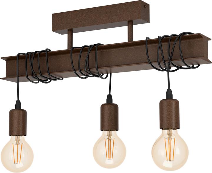 Produktbild EGLO Deckenleuchte TOWNSHEND 3x E27 Antik-braun (E27)