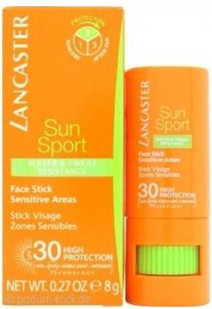 Image du produit Lancaster Sun Sport - Stick pour le visage SPF30 (Stick solaire, SPF 30, 9 g)