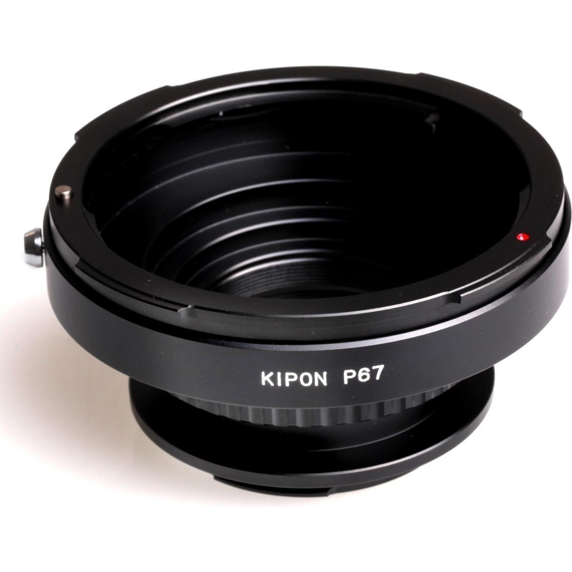 Kipon Adapter für Pentax 67 auf Canon EF, Objektivadapter, Schwarz