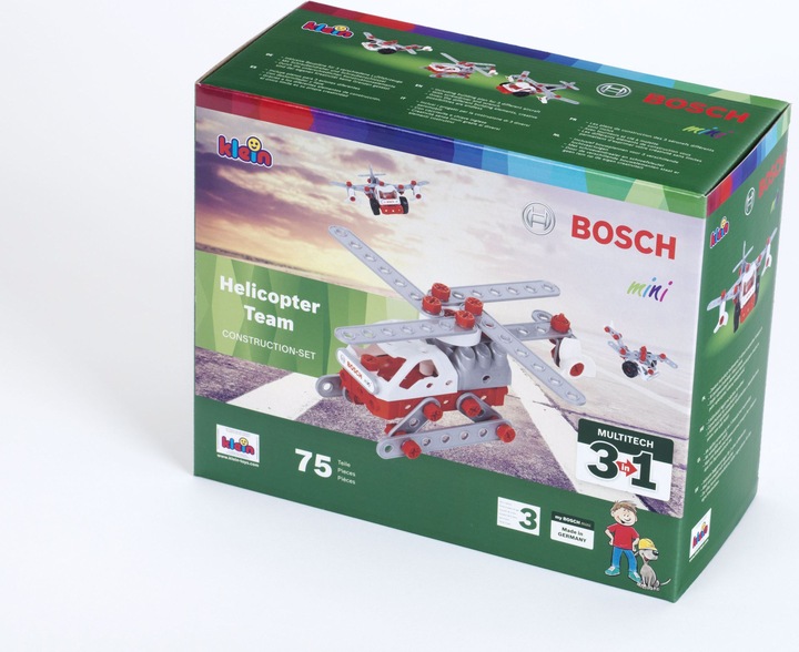Actual product image Theo Klein Bosch 3 in 1 construction set Helicopter Team