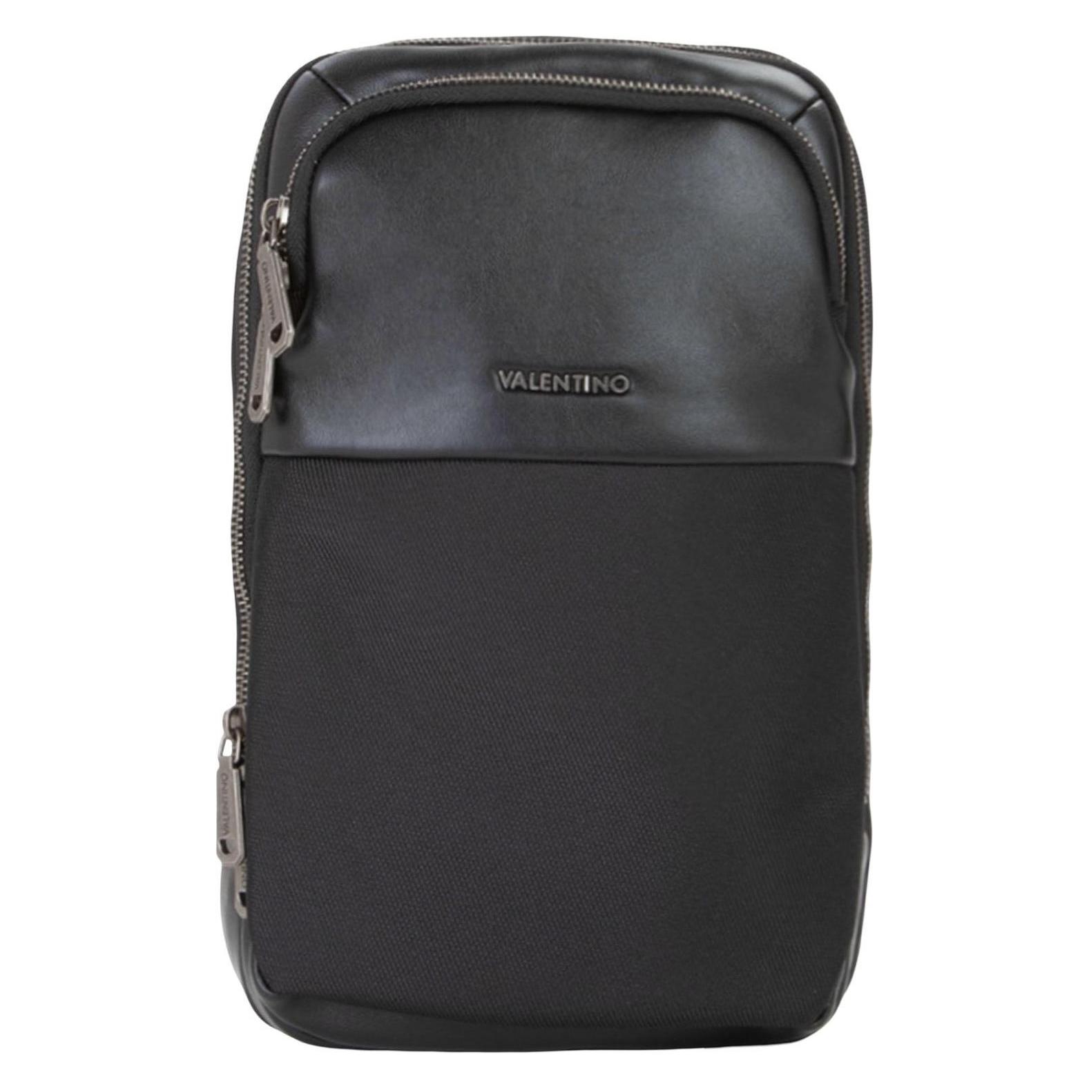 Valentino, Herren, Handtasche, Finix Umhängetasche 18 Cm, Schwarz