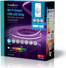 Actual product image Nedis SmartLife LED Strip Wi-Fi, 2m - White (White, 200 cm, Indoor)