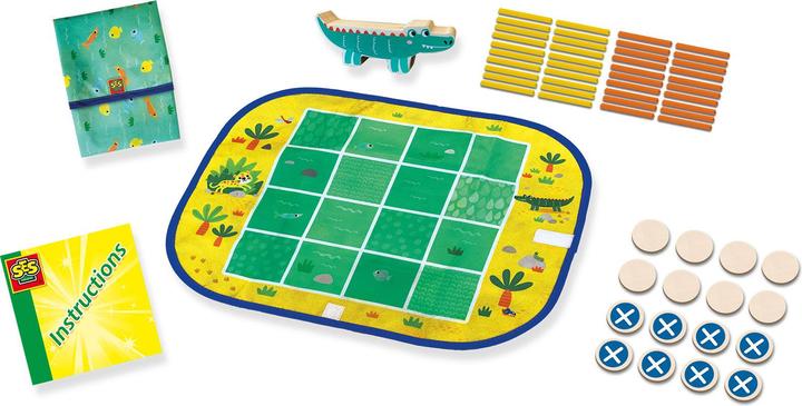 Actual product image Ses Wrap and Go Travel Games, 3in1 (German, French, English)