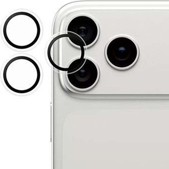 Produktbild PanzerGlass Hoops Camera Lens Protector (1 Stk., Apple iPhone 16 Pro, Apple iPhone 16 Pro Max, Apple iPhone 17 Pro, Apple iPhone 17 Pro Max)