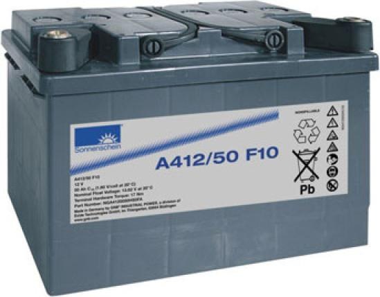 Exide Sonnenschein Dryfit A412/50 F10 lead battery with M10 screw connection 12V, 50000mAh (12 V, 50 Ah)
