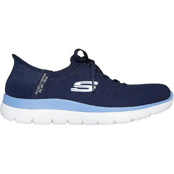 Skechers, Damen, Sneaker, Slip-In Summits, Blau, (41)