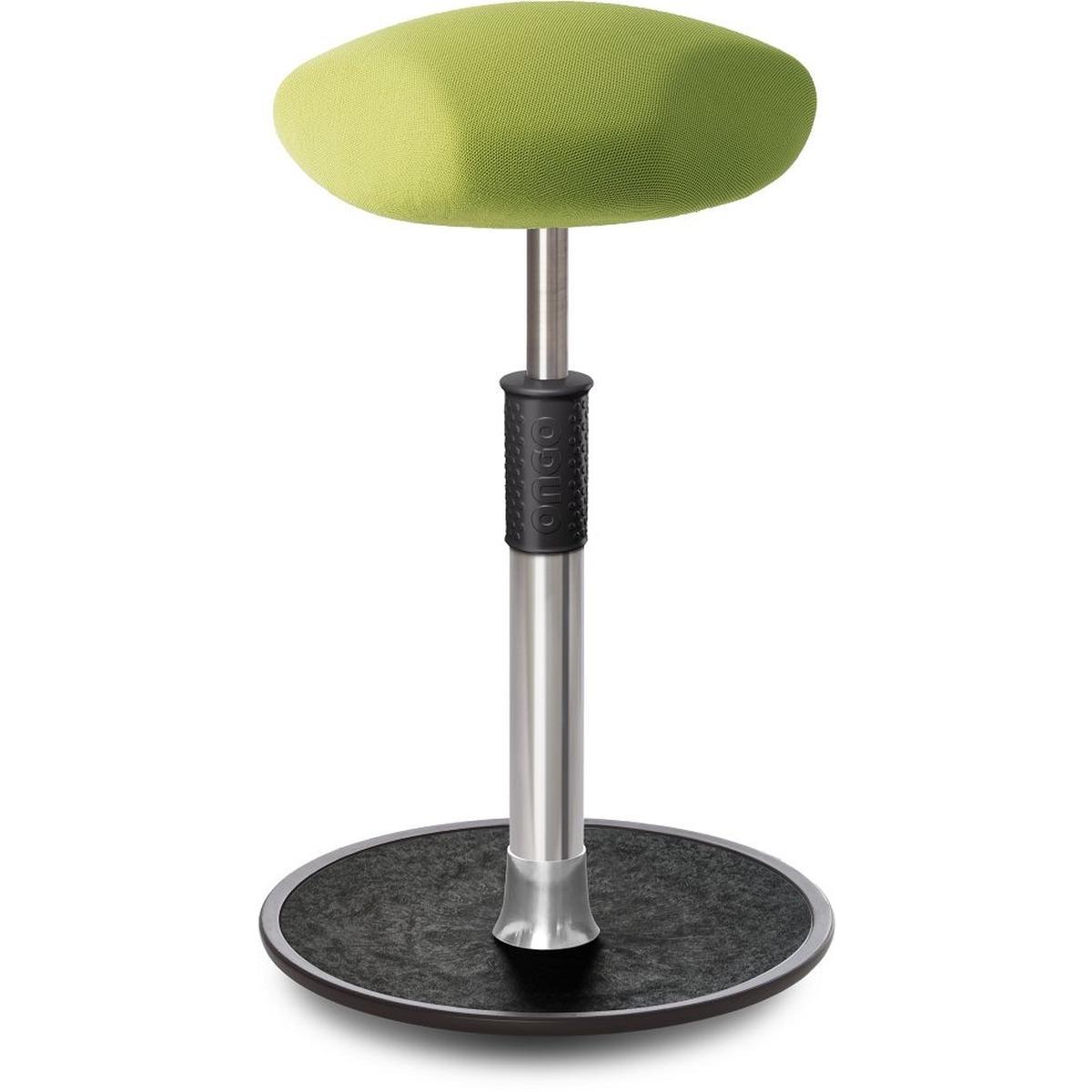 Ongo, Bürostuhl, Sitz- Stehhocker Free Tall Triangel Gestrick Hellgrün chrom /schwarz