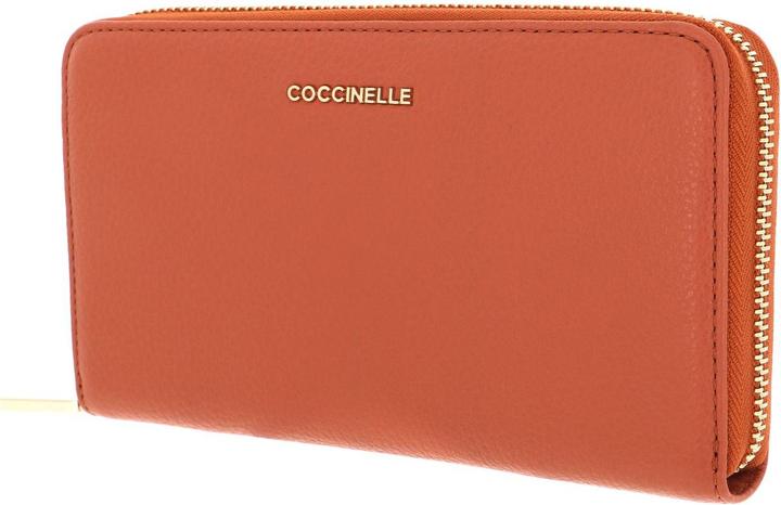 Actual product image Coccinelle Metallic Soft Zip Wallet Grainy Leather