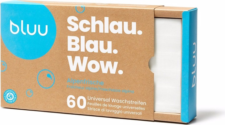 Actual product image bluu Universal washing strips (180 Washing cycles, Sheets)