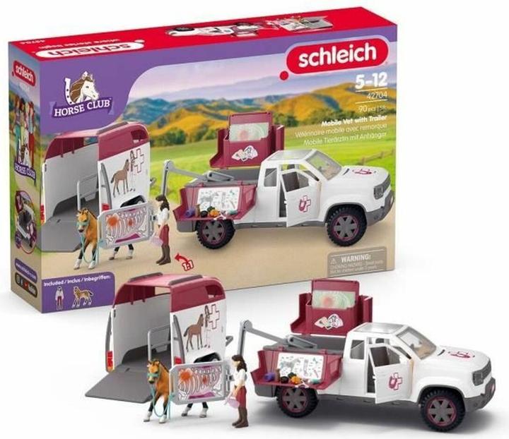 Actual product image Schleich Mobile Tierärztin mit Anhänger