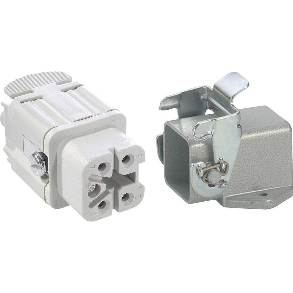 Lapp Kabel Steckverbinder-Set EPICKIT H-A 4 75009620 4 + PE Schrauben 1 Set, Elektronikkabel + Stecker, Grau