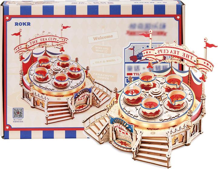 Produktbild Rokr Tilt-A-Whirl - 3D Holzbausatz (elektrisch)