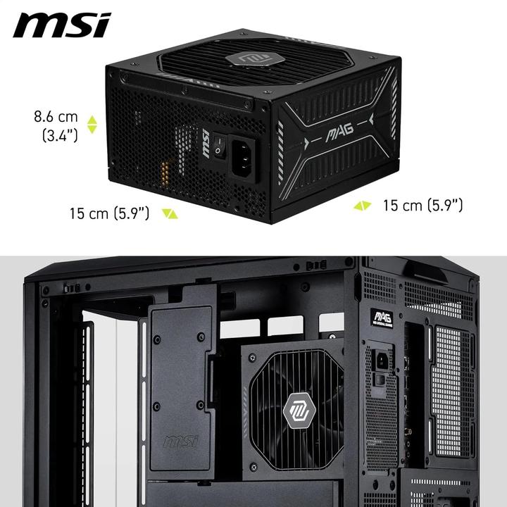 Produktbild MSI Netzteil MAG A1000GLS PCIE5 1000Watt (1000 W)