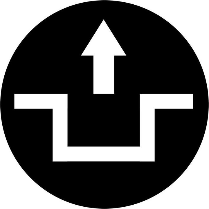 Actual product image Eaton Key plate, mushroom black, symbol 218266