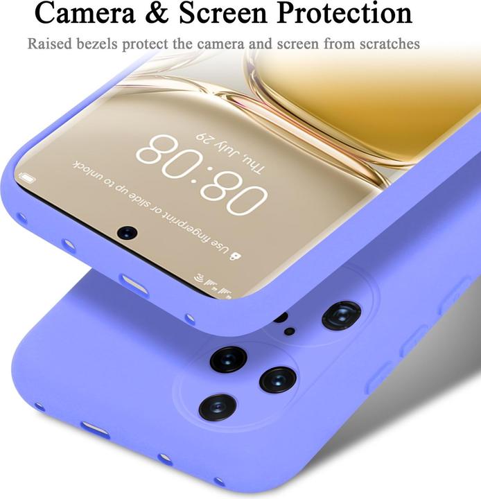 Actual product image Cadorabo TPU Liquid Silicone Case Cover for Huawei P50 PRO (Huawei P50 Pro)