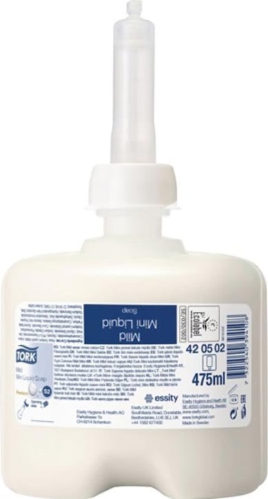 Tork Mild Mini Flüssigseife, 475ml (Flüssigseife, 475 ml)
