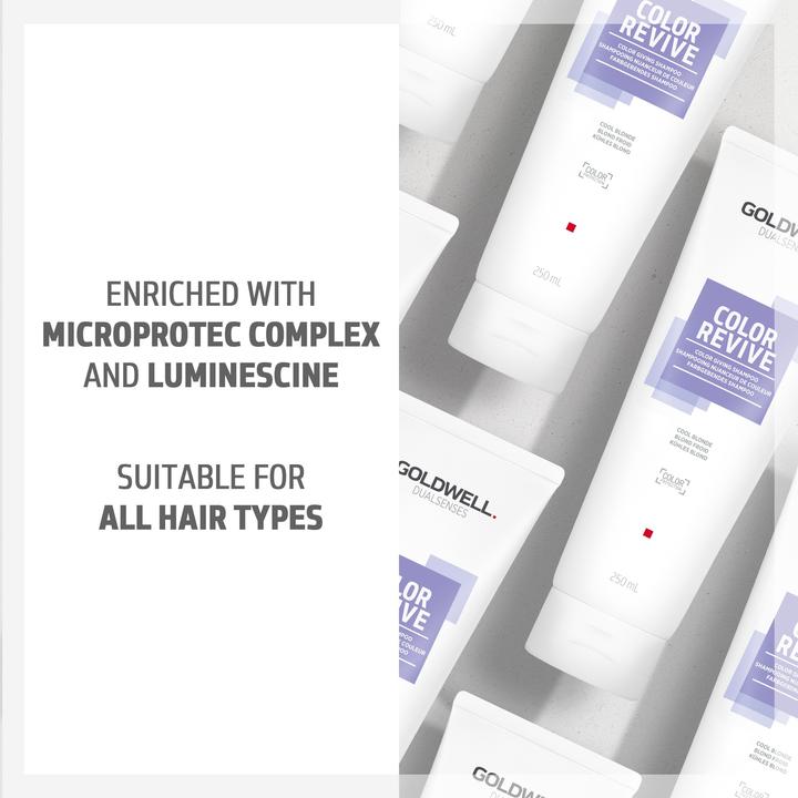 Actual product image Goldwell Color Revive Color Giving Shampoo Cool Blonde Shampoo (250 ml, Liquid shampoo)