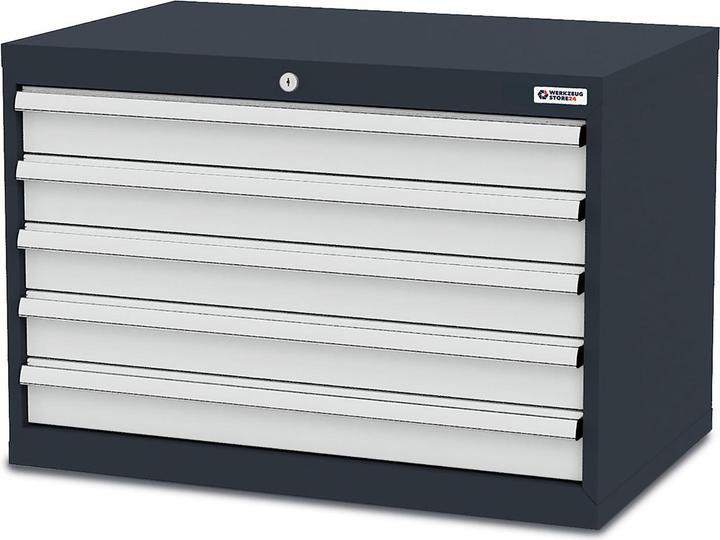 Produktbild Werkzeugstore24 Schubladenschrank Schubladen: 5 x 100 B x T x H 900 x 575 x 620 mm - -100317 (90 cm, 62 cm)