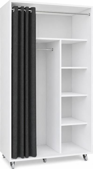 Produktbild VCM Kleiderschrank auf Rollen 100 cm Ostila (101 x 51 x 175 cm)