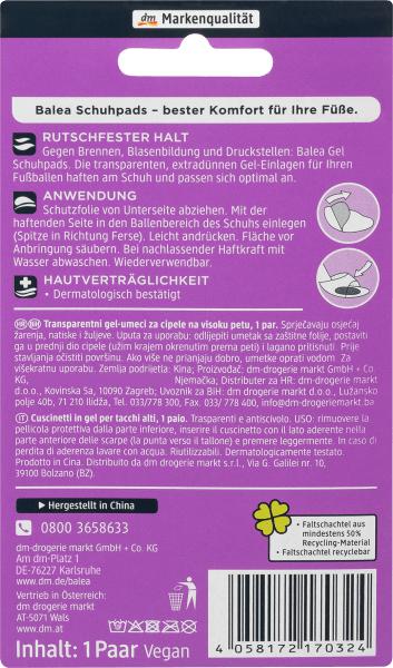 Actual product image dm Balea Bunion gel pads, pressure point protection