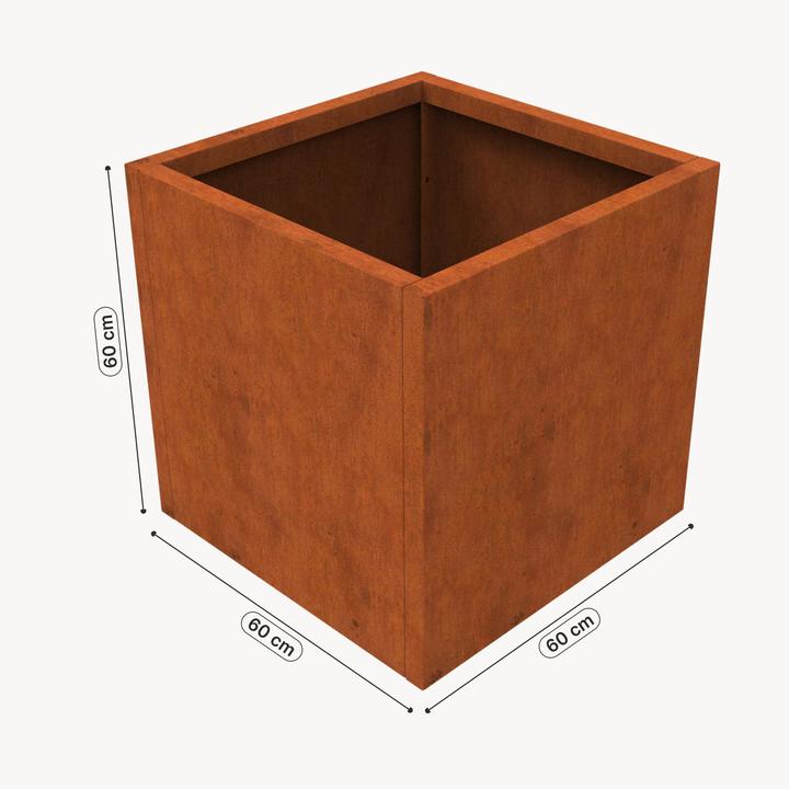 Produktbild Casa.Pro Pflanzkübel Vaargel 60x60x60 cm Cortenstahl Edelrost