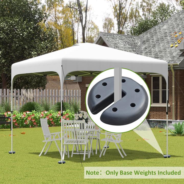 Immagine prodotto Outsunny Pesi aggiuntivi per il padiglione pieghevole (20 cm, 20 cm)