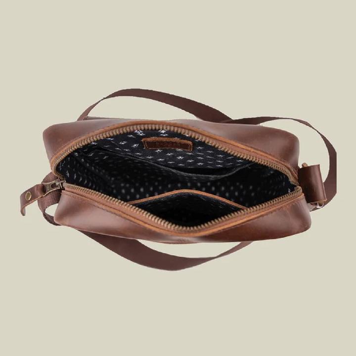 Immagine prodotto Buckle & Seam Leder Reporter Bag Collector Braun/Dots
