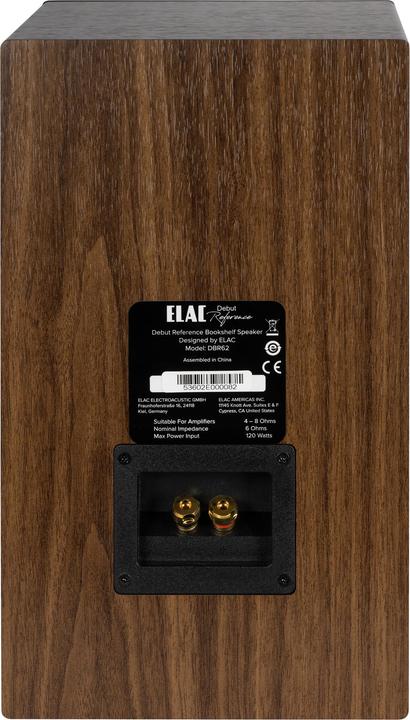Image du produit ELAC Debut Reference DBR62 noir Haut-parleur d'étagère Prix par pièce (1 paire, 120 W)
