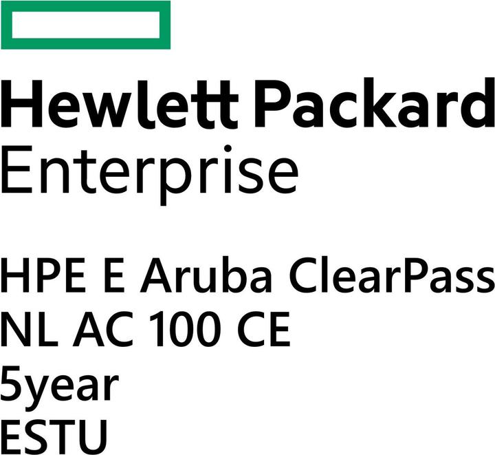Actual product image HPE E Aruba ClearPass NL AC 100 CE 5yr E-STU (100 Devices)
