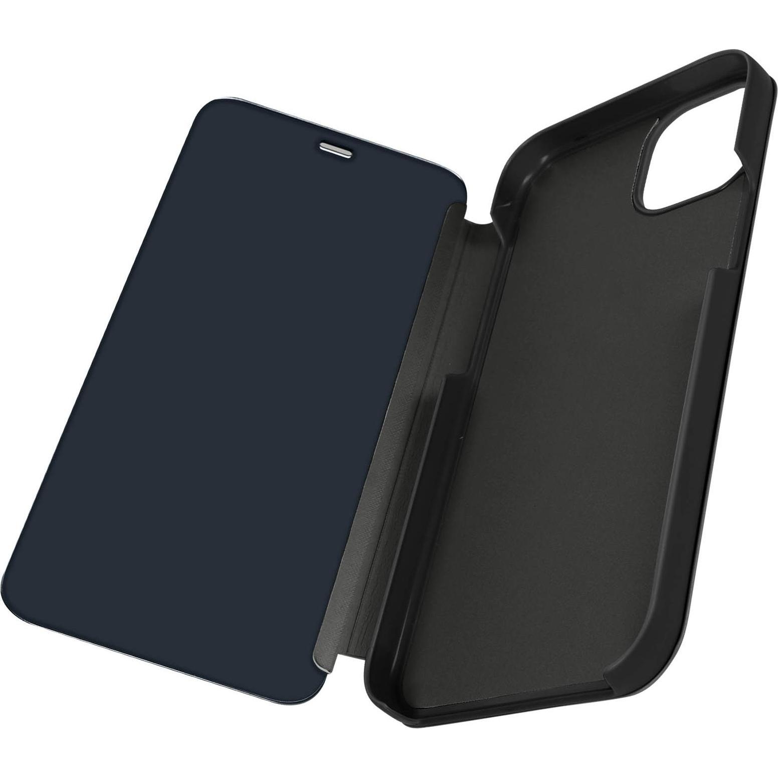 Avizar Clear View Standing Cover Series (Apple iPhone 15 Pro Max), Smartphone Hülle, Schwarz