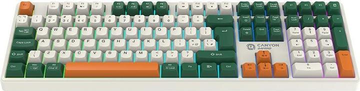 Actual product image Canyon Computer keyboard keyboard Shadder GKW-11 Mech RGB UK/US Wireless White
