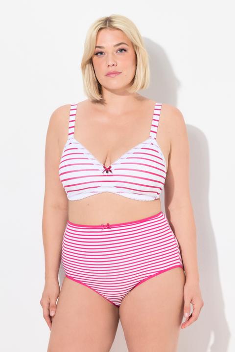 Produktbild Ulla Popken BH, bügellos, Softschalen, Streifen, Cup A-D (95 C)