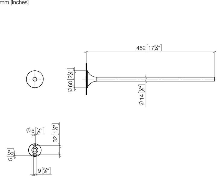 Produktbild Dornbracht VAIA Handtuchhalter, 1-teilig, starr, 83211809