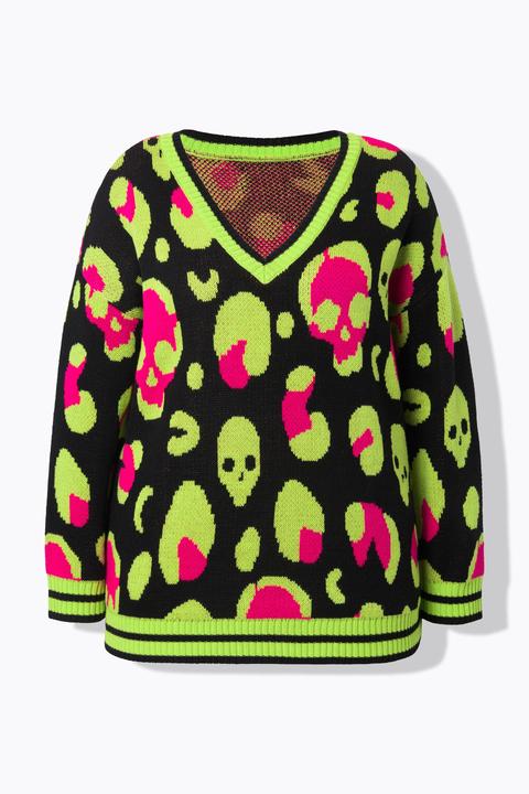 Produktbild Angel of Style Pullover, Boxy Fit, Totenkopf-Muster (42)