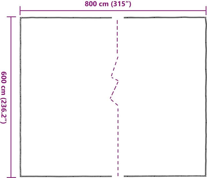 Produktbild vidaXL Outdoor-Planen (8 x 6 m)