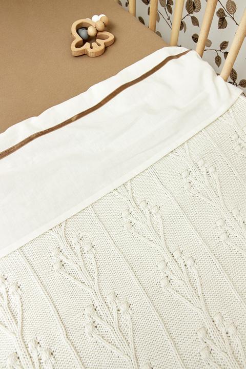 Image du produit Meyco Couverture de bébé Romantic Flower - blanc crème - 75x100cm