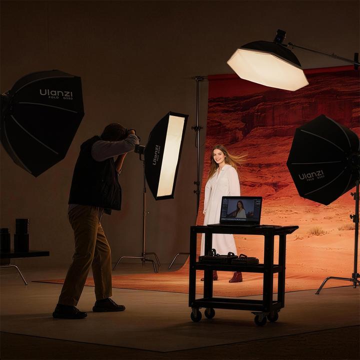 Actual product image Ulanzi Softbox Oktagonalny Grid 80cm Quick Release Na Bowens / Fold Qs80 (Folding reflector, Soft boxes, 80 cm)