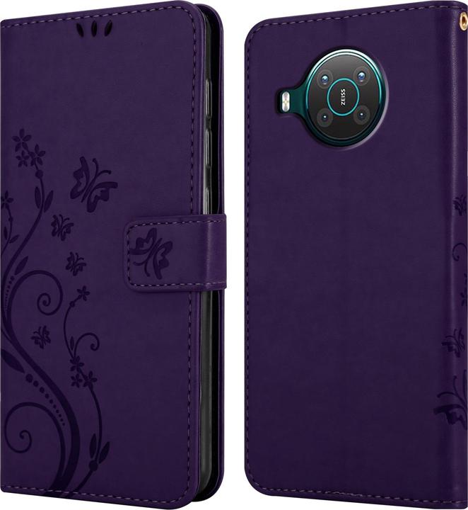 Produktbild Cadorabo Flower Book Hülle (Nokia X10, Nokia X20)