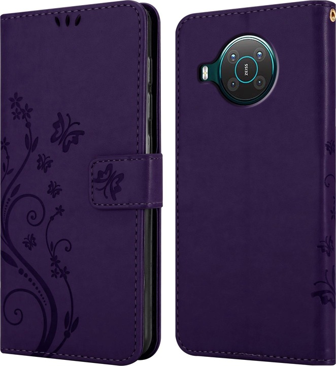 Actual product image Cadorabo Flower Book cover (Nokia X20, Nokia X10)