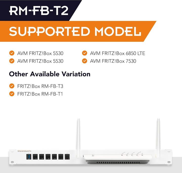 Produktbild Rackmount.IT Rack Mount Kit for AVM Fritz!Box 7530