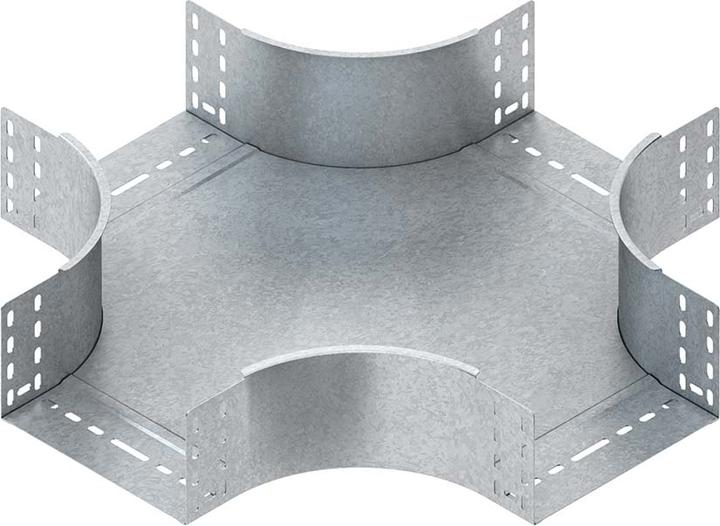 Actual product image Niedax NIE RKS 110.550 Crossing 110x552mm with unhinged side rails, strip galvanised. (11 cm)