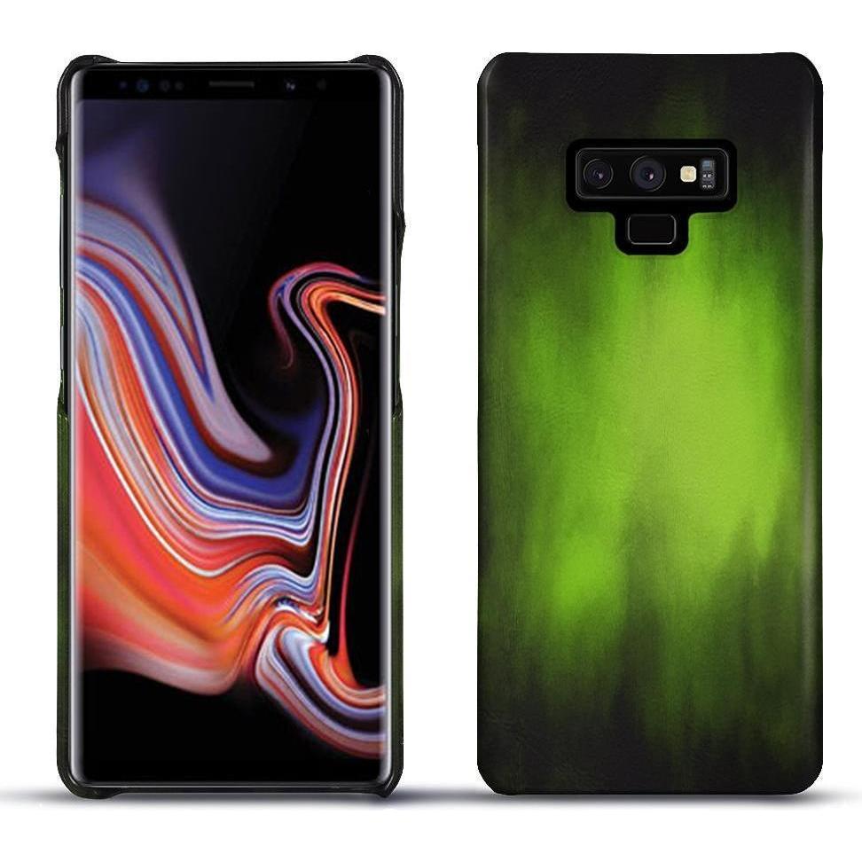 Noreve Lederschutzhülle (Samsung Galaxy Note 9), Smartphone Hülle, Grün