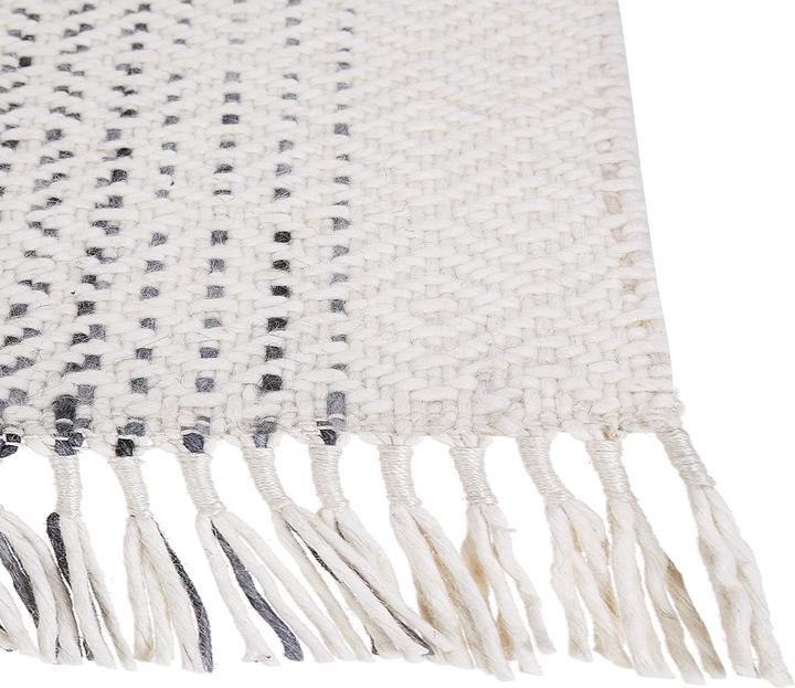 Image du produit Beliani Tapis en laine blanc/gris 160 x 230 cm OMERLI (160 x 230 cm)