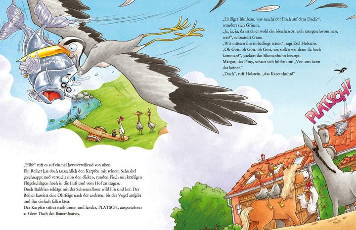 Image du produit Das Katzenhuhn: Was macht der Fisch auf dem Dach? (Allemand, Bernhard Hoëcker, Dominik Rupp, Eva von Mühlenfels, 2024)